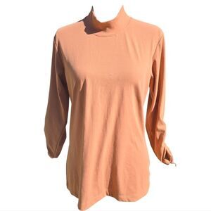 Columbia -1686‎ Nova Pink Stretch Firwood Ribbed Knit 3/4 Sleeve T-Shirt S